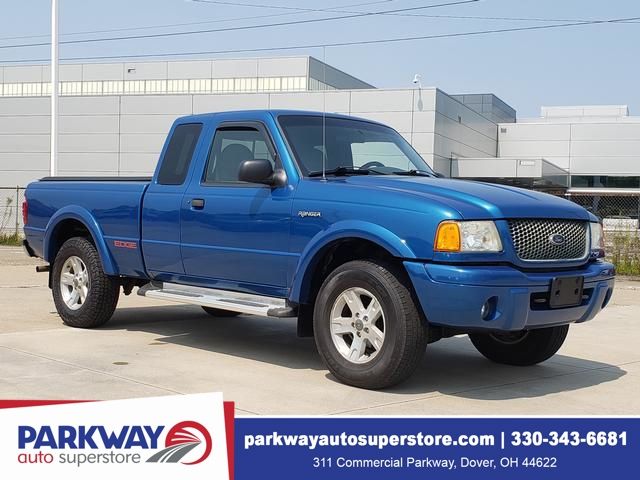 Sonic Blue Metallic 2002 Ford Ranger Pickup Truck  5-Speed Automatic
