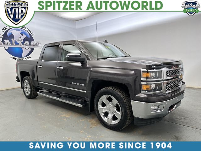 Gray (Tungsten Metallic) 2015 Chevrolet Silverado 1500 Pickup Truck Four-Wheel Drive 6-Speed Automatic Overdrive