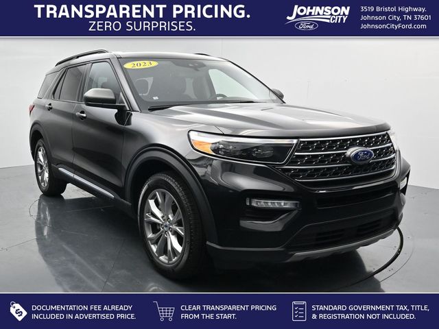 Black Metallic 2023 Ford Explorer SUV / Crossover All-Wheel Drive Automatic