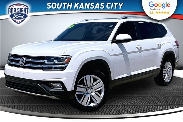 Pure White 2019 Volkswagen Atlas SUV / Crossover All-Wheel Drive 8-Speed Automatic
