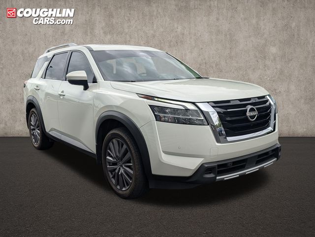 Pearl White Tricoat 2023 Nissan Pathfinder SUV / Crossover All-Wheel Drive 9-Speed Automatic