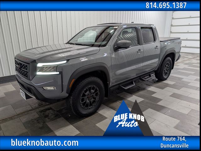 Boulder Gray Pearl 2024 Nissan Frontier Pickup Truck Four-Wheel Drive 9-Speed Automatic Overdrive