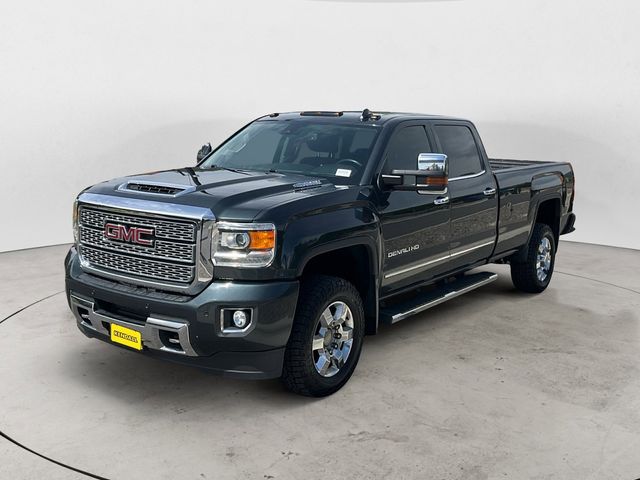 Dark Slate Metallic 2018 GMC Sierra 3500HD Denali Crew Cab LB DRW 4WD Pickup Truck Four-Wheel Drive 6-Speed Automatic