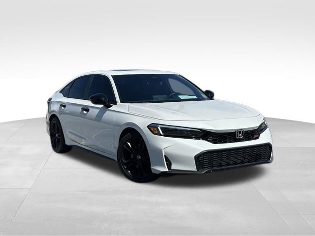 White 2025 Honda Civic Sedan 6-Speed Manual