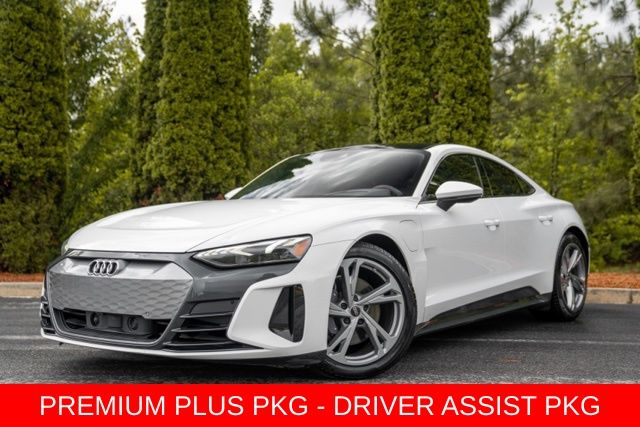 White 2022 Audi e-tron GT Sedan All-Wheel Drive 1-Speed Automatic
