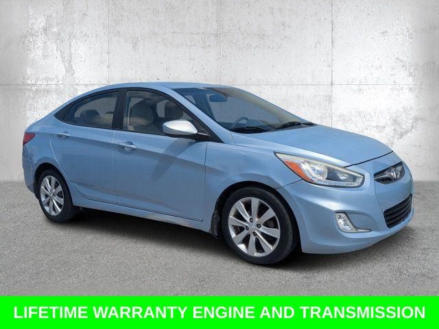 Clearwater Blue Metallic 2014 Hyundai Accent Sedan Front-Wheel Drive 6-Speed Automatic Overdrive
