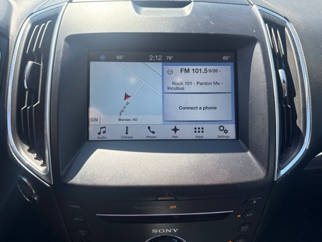 2016 Gray Ford Edge Titanium AWD SUV