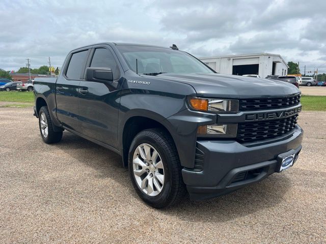 Shadow Gray Metallic 2021 Chevrolet Silverado 1500 Custom Crew Cab RWD Pickup Truck 4X2 8-Speed Automatic