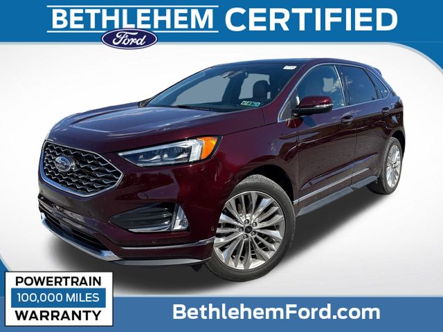 Red (Burgundy Velvet Metallic Tinted Clearcoat) 2024 Ford Edge SUV / Crossover All-Wheel Drive 8-Speed Automatic