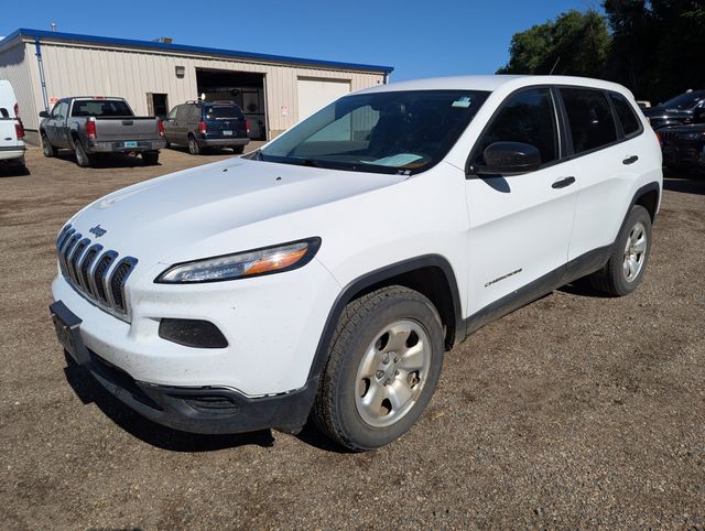 2016 Bright White Clearcoat Jeep Cherokee Sport 4X4 SUV
