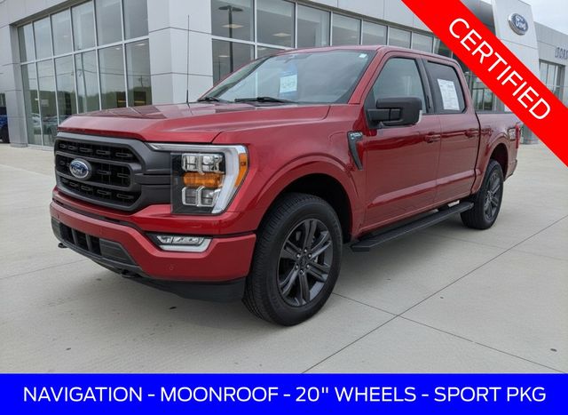 Hot Pepper Red Metallic Tinted Clearcoat 2023 Ford F-150 Pickup Truck Four-Wheel Drive Automatic
