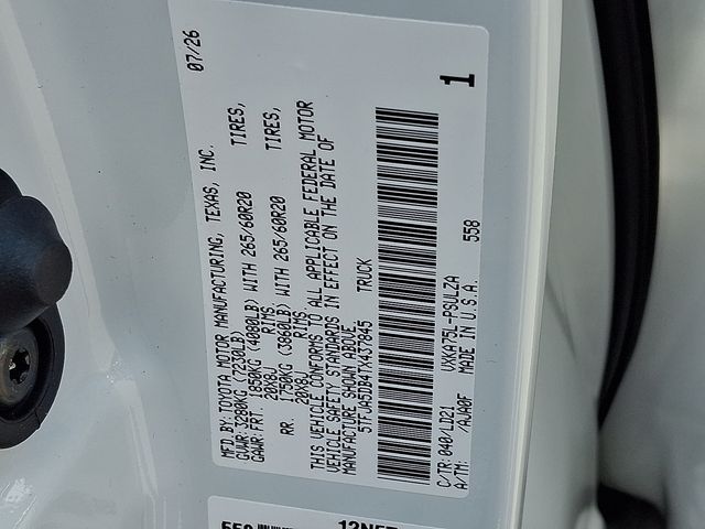 New 2026 Toyota Tundra Truck