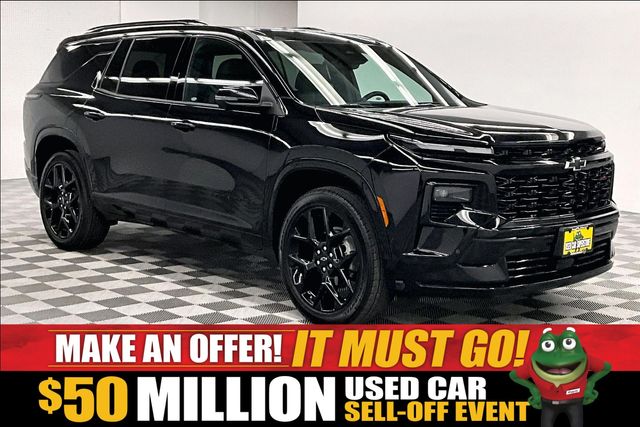 Mosaic Black Metallic 2025 Chevrolet Traverse SUV / Crossover Four-Wheel Drive 8-Speed Automatic