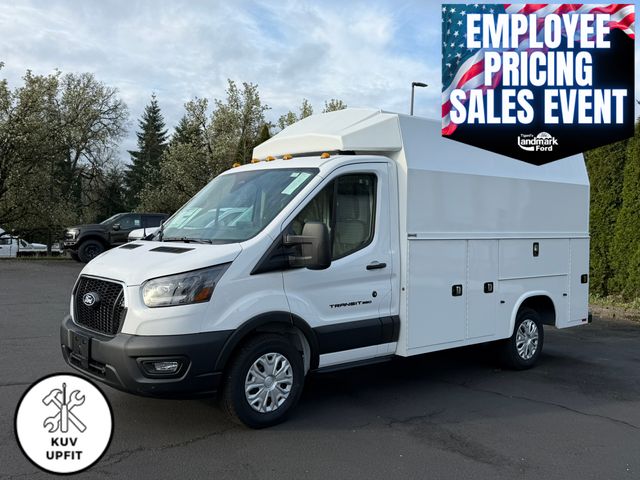 Oxford White 2026 Ford Transit Chassis 350 138 Cutaway RWD Van Rear-Wheel Drive