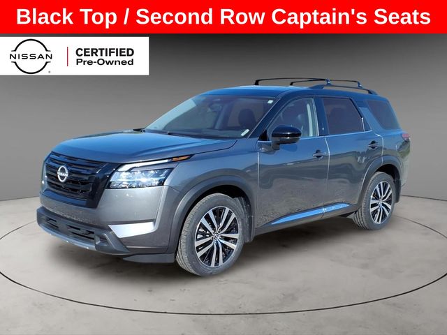 Gun Metallic/Super Black 2024 Nissan Pathfinder SUV / Crossover All-Wheel Drive 9-Speed Automatic