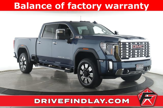 Downpour Metallic 2025 GMC Sierra 3500HD Denali Crew Cab 4WD Pickup Truck Four-Wheel Drive Automatic