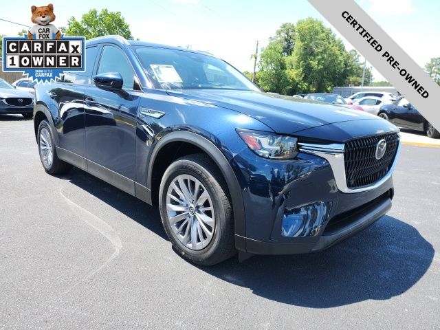2025 Mazda CX-90 3.3 Turbo Preferred Blue at Stokes Mazda
