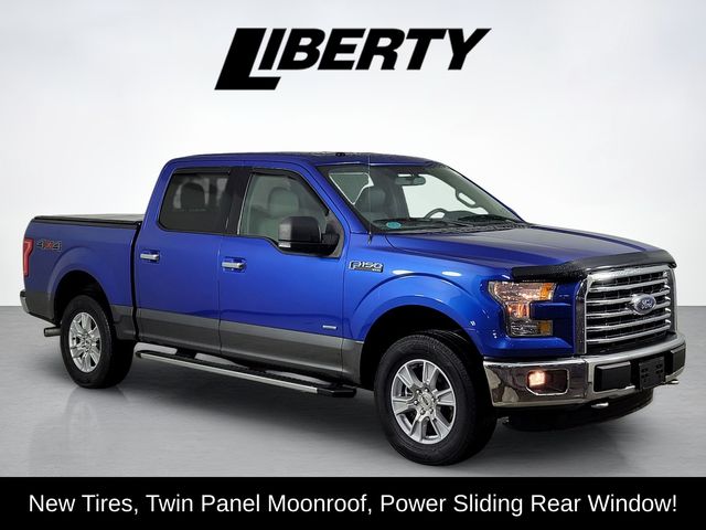 Blue Flame Metallic 2016 Ford F-150 XLT SuperCrew 4WD Pickup Truck Four-Wheel Drive Automatic