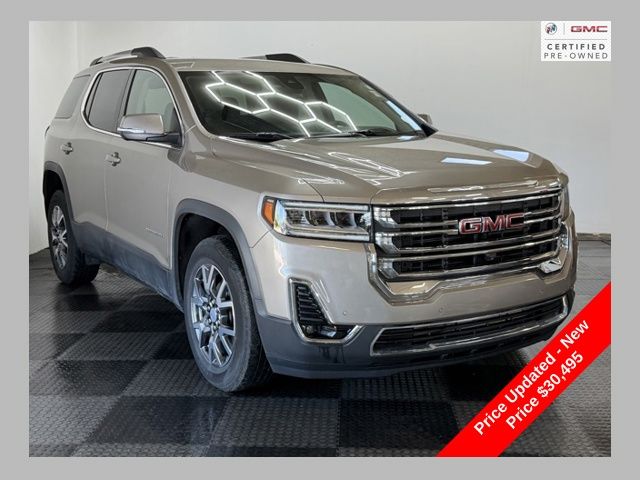 Light Stone Metallic 2023 GMC Acadia SLT AWD SUV / Crossover Four-Wheel Drive Automatic