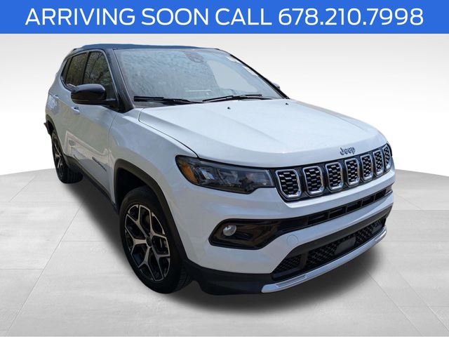 Bright White Clearcoat 2025 Jeep Compass Limited 4WD SUV / Crossover Four-Wheel Drive 8-Speed Automatic