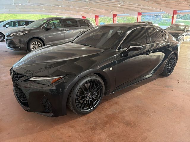Black (Caviar) 2023 Lexus IS 350 F Sport RWD Sedan Rear-Wheel Drive 8-Speed Automatic