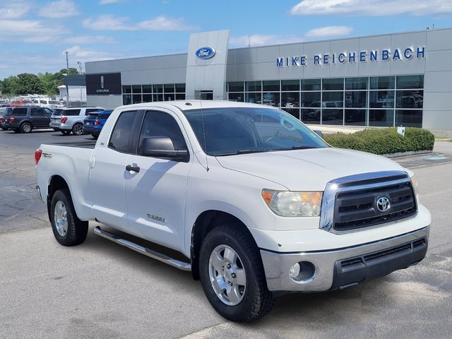 Super White 2013 Toyota Tundra Grade Double Cab 4.6L Pickup Truck 4X2 6-Speed Automatic Overdrive