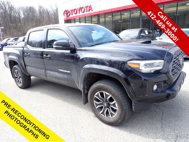 Black 2023 Toyota Tacoma TRD Sport Double Cab 4WD Pickup Truck Four-Wheel Drive 6-Speed Automatic