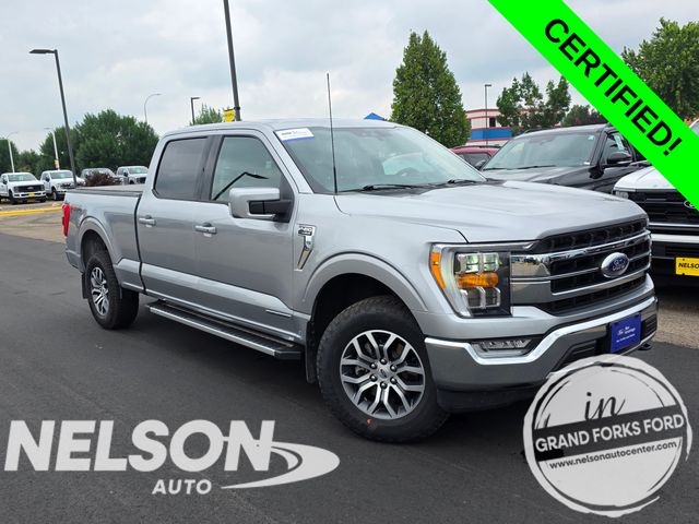 Iconic Silver Metallic 2022 Ford F-150 Pickup Truck Four-Wheel Drive Automatic