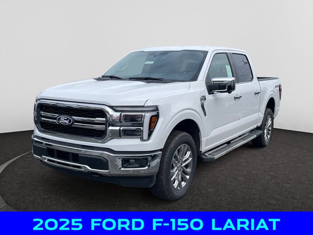 Oxford White 2025 Ford F-150 Lariat SuperCrew 4WD Pickup Truck Four-Wheel Drive Automatic