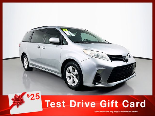 Celestial Silver Metallic 2020 Toyota Sienna LE 7-Passenger FWD with Auto-Access Seat Minivan Front-Wheel Drive 8-Speed Automatic