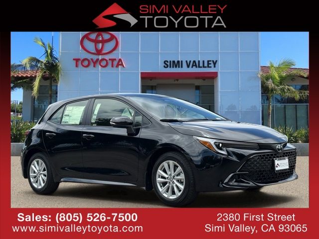 Midnight Black Metallic 2026 Toyota Corolla Hatchback Hatchback Front-Wheel Drive Continuously Variable Transmission