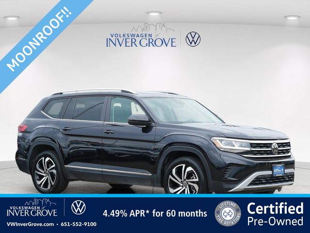Deep Black Pearl 2023 Volkswagen Atlas SUV / Crossover All-Wheel Drive 8-Speed Automatic