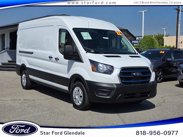 Oxford White 2023 Ford E-Transit 350 Medium Roof RWD Van Rear-Wheel Drive Automatic