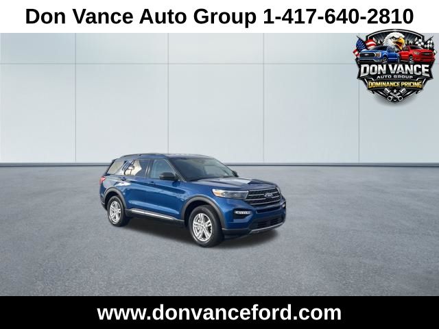 Atlas Blue Metallic 2023 Ford Explorer XLT AWD SUV / Crossover All-Wheel Drive Automatic