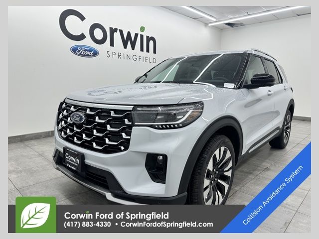 Space White Metallic 2026 Ford Explorer Platinum AWD SUV / Crossover All-Wheel Drive Automatic