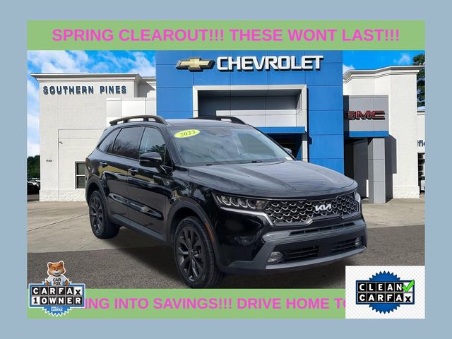 Ebony Black 2023 Kia Sorento X-Line EX AWD SUV / Crossover All-Wheel Drive 8-Speed Dual Clutch