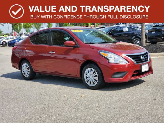 Cayenne Red 2016 Nissan Versa 1.6 SV Sedan Front-Wheel Drive Continuously Variable Transmission