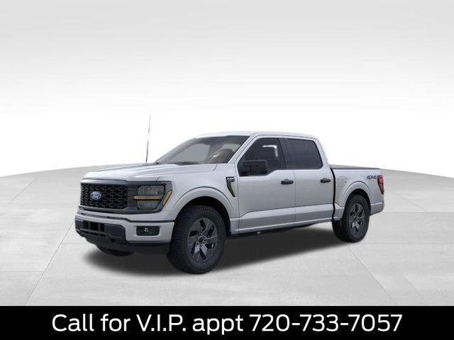 Silver Metallic 2025 Ford F-150 STX 4dr SuperCrew 4WD Pickup Truck Four-Wheel Drive Automatic