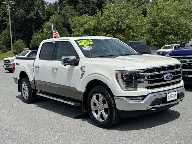 Star White Metallic Tri-Coat 2021 Ford F-150 Pickup Truck Four-Wheel Drive Automatic