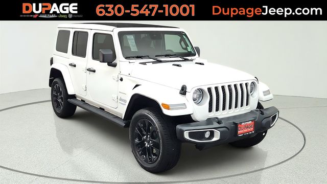 Bright White Clearcoat 2021 Jeep Wrangler 4xe SUV / Crossover Four-Wheel Drive 8-Speed Automatic
