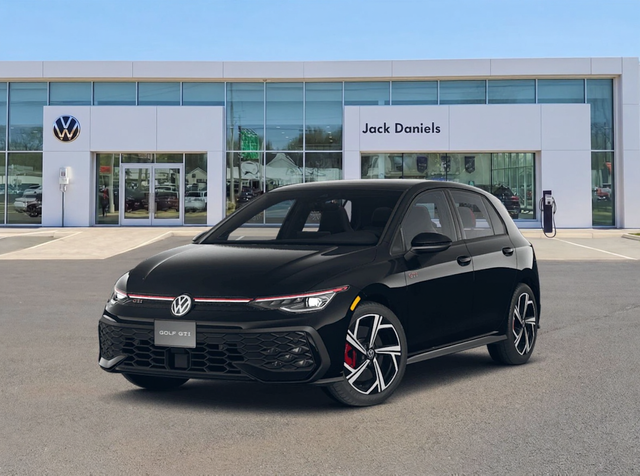 Black 2025 Volkswagen Golf GTI Hatchback Front-Wheel Drive 7-Speed Dual Clutch
