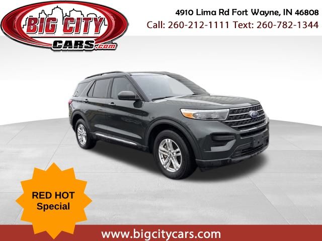 Green Metallic 2022 Ford Explorer XLT AWD SUV / Crossover All-Wheel Drive Automatic