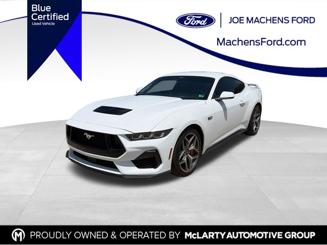 Oxford White 2024 Ford Mustang Coupe Rear-Wheel Drive 6-Speed Manual