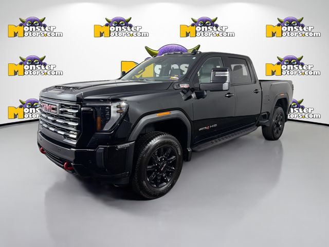 Onyx Black 2024 GMC Sierra 3500HD AT4 Crew Cab 4WD Pickup Truck Four-Wheel Drive Automatic