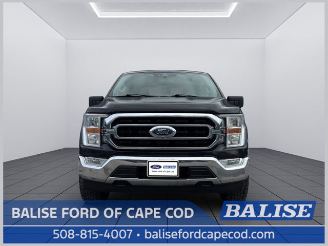 Antimatter Blue Metallic 2022 Ford F-150 XLT SuperCrew 4WD Pickup Truck Four-Wheel Drive Automatic