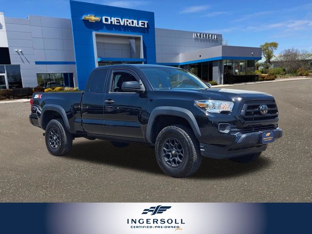 Midnight Black Metallic 2021 Toyota Tacoma Pickup Truck Four-Wheel Drive 6-Speed Automatic