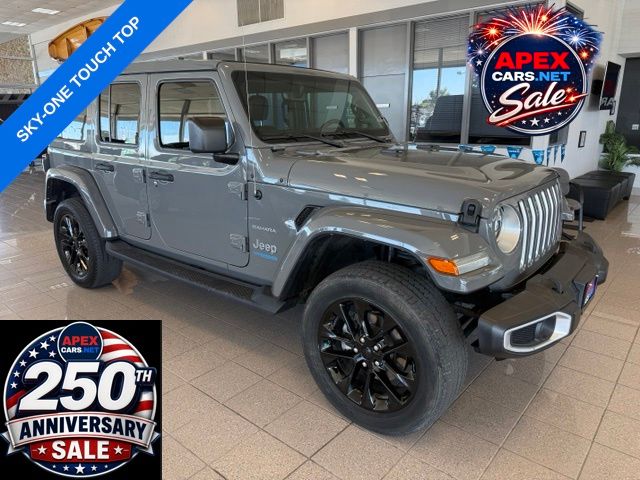 Sting-Gray Clearcoat 2021 Jeep Wrangler 4xe Sahara 4WD SUV / Crossover Four-Wheel Drive 8-Speed Automatic