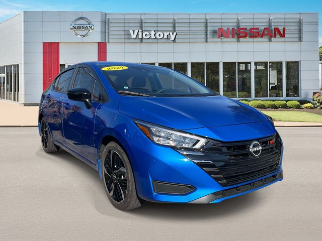Electric Blue Metallic 2024 Nissan Versa SR FWD Sedan Front-Wheel Drive Continuously Variable Transmission