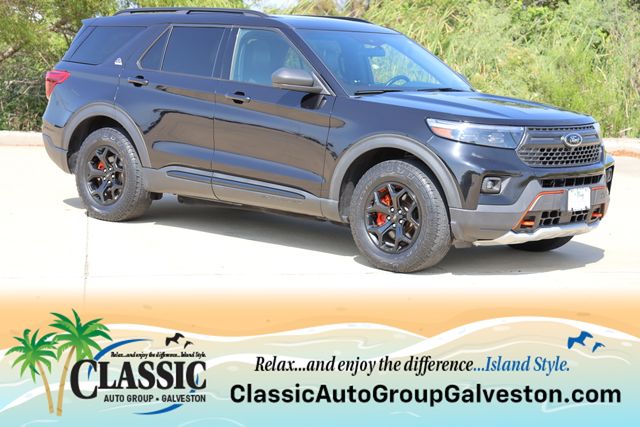 Black Metallic 2022 Ford Explorer SUV / Crossover All-Wheel Drive Automatic