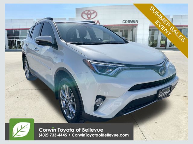 White (Blizzard Pearl) 2017 Toyota RAV4 Hybrid SUV / Crossover All-Wheel Drive Continuously Variable Transmission